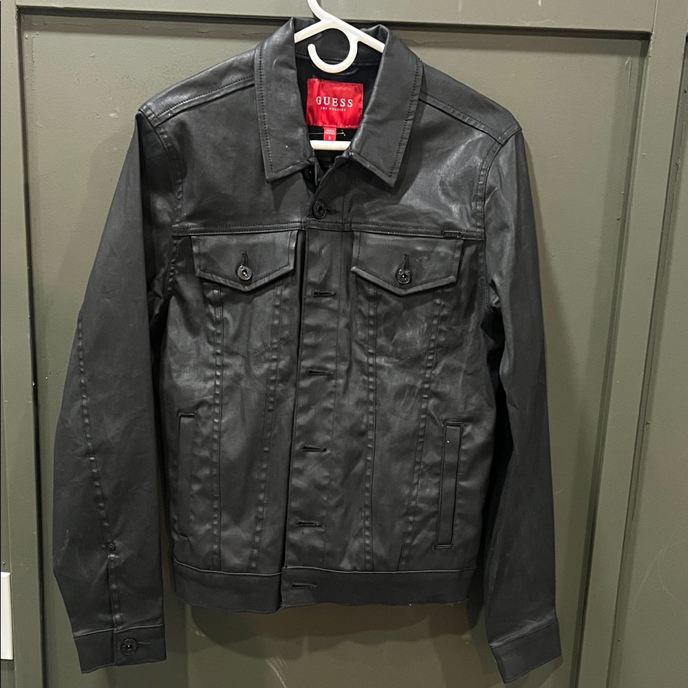 GUESS Men's Waxed Jean Jacket